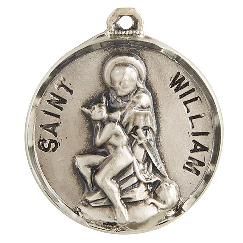 Sterling Patron Saint William Medal