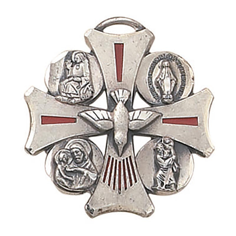 Sterling Silver Medal - Four Way Medal (SS9608)