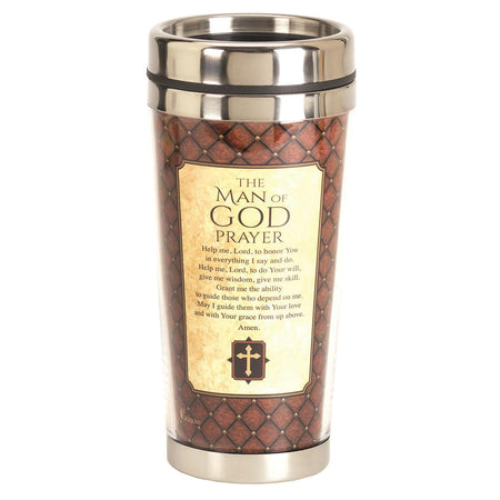 Travel Mug Man of God Prayer 16 oz by Dicksons