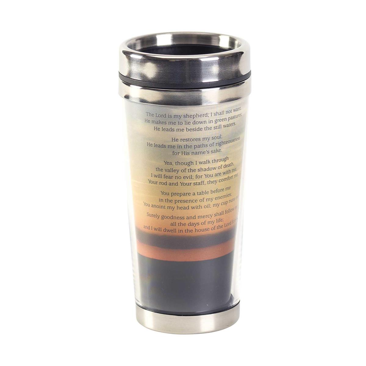 Travel Mug Psalm 23 16 Oz (SSMUG-303) by Dicksons, product view 2