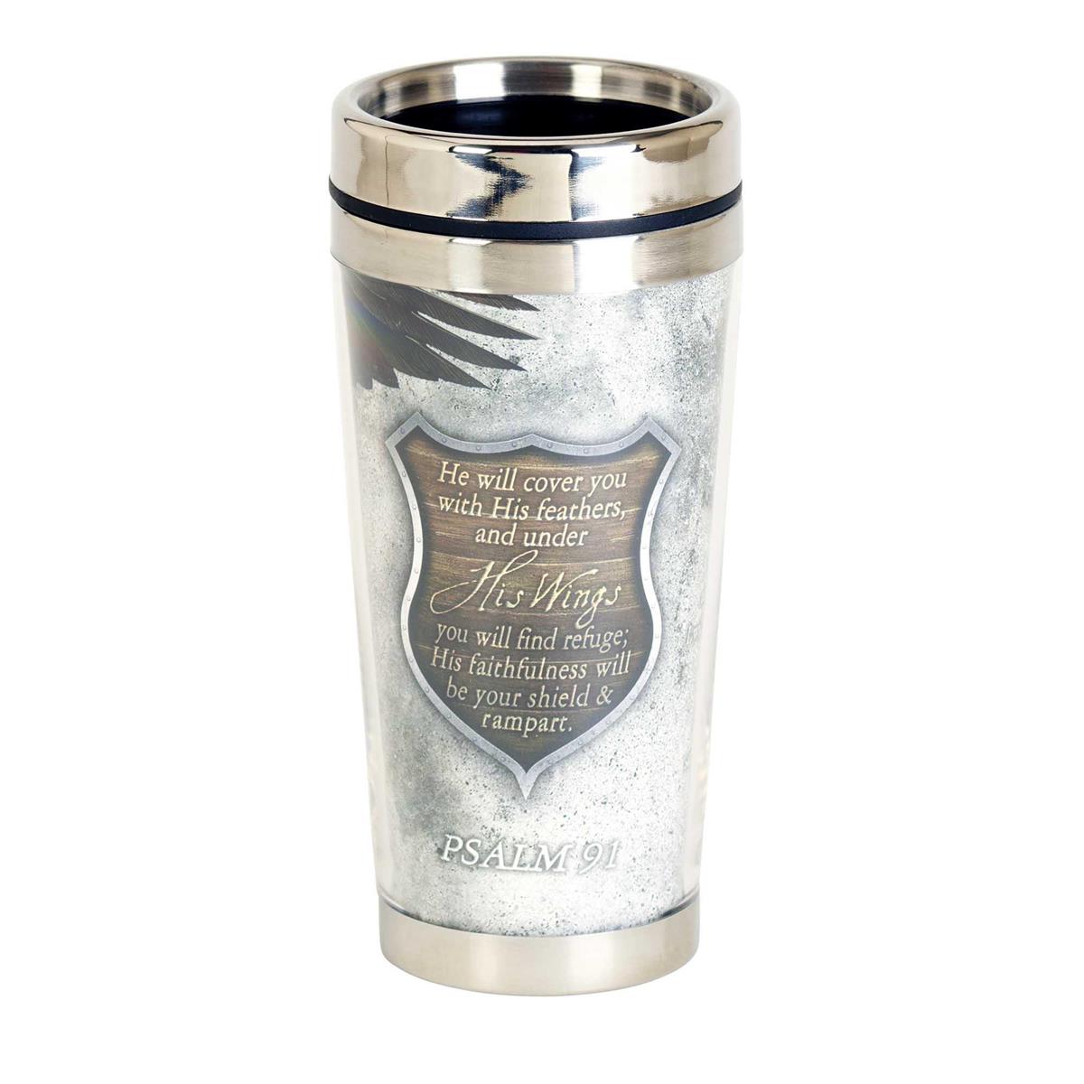Travel Mug Psalm 91 Eagle 16 oz by Dicksons