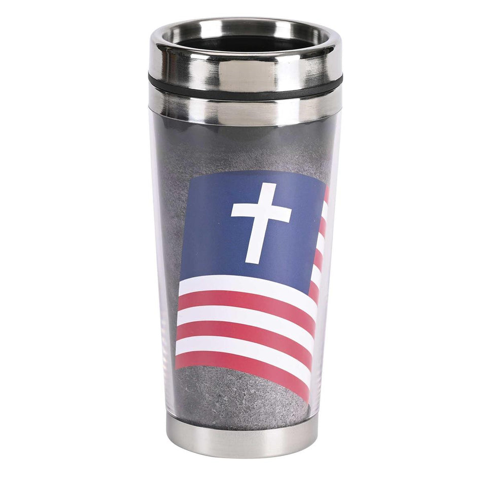 Travel Mug Flag Blessed Is The Nation by Dicksons, product view 2