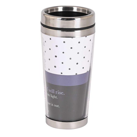 When You Fall Rise Again And Keep Trying White, Purple by Dicksons, product view 2
