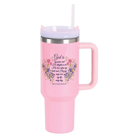 Tumbler Floral God Is My Peace 40 Oz by Dicksons
