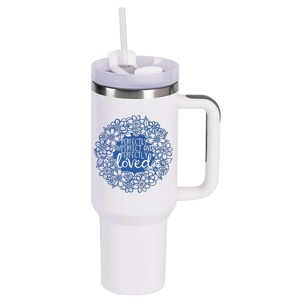 Tumbler Floral Perfectly Imperfect 40 Oz by Dicksons