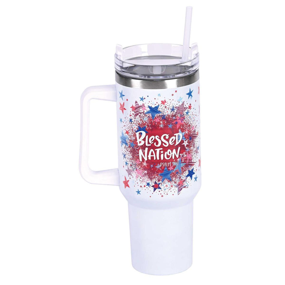 Tumbler Blessed Nation Happy 250th 40 Oz by Dicksons, product view 2