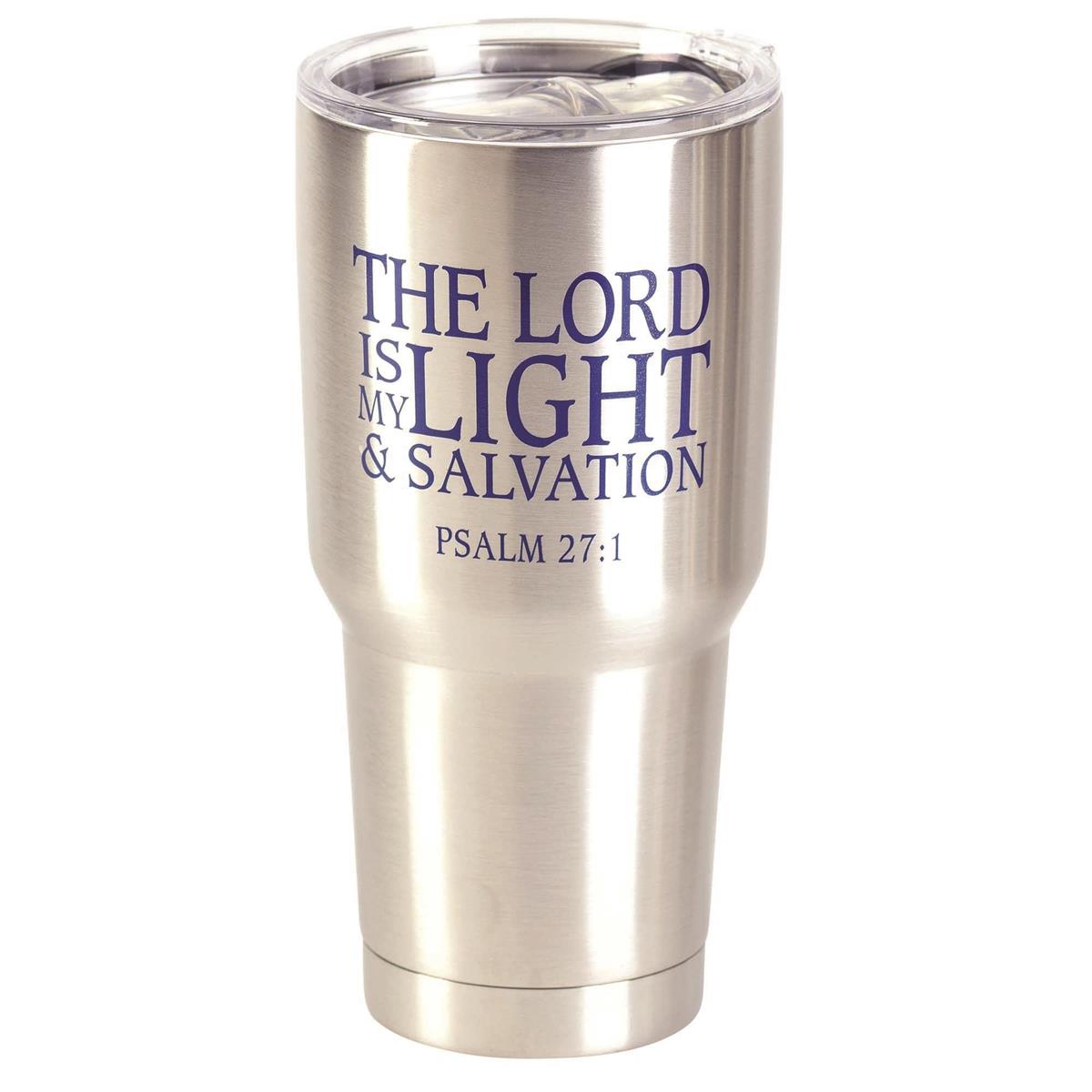 Lord My Light Salvation Purple 30 ounces Stainless Steel Travel Tumbler by Dicksons