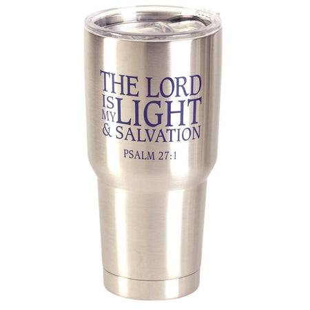 Lord My Light Salvation Purple 30 ounces Stainless Steel Travel Tumbler by Dicksons