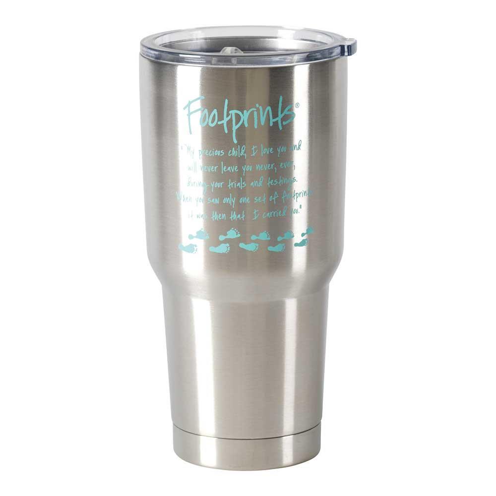 Tumbler Footprints Stainless Steel 30 Oz by Dicksons