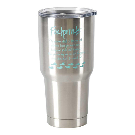 Tumbler Footprints Stainless Steel 30 Oz by Dicksons