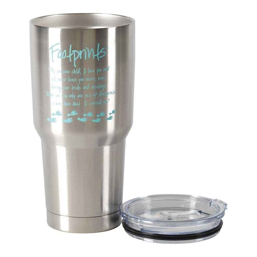 Tumbler Footprints Stainless Steel 30 Oz by Dicksons, product view 3