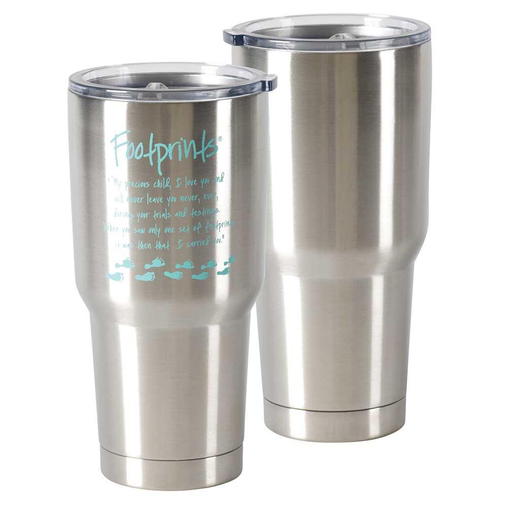 Tumbler Footprints Stainless Steel 30 Oz by Dicksons, product view 4