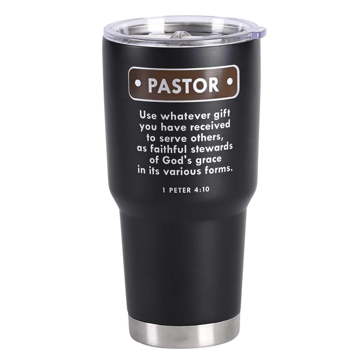 Tumbler Pastor Black 30 Oz by Dicksons