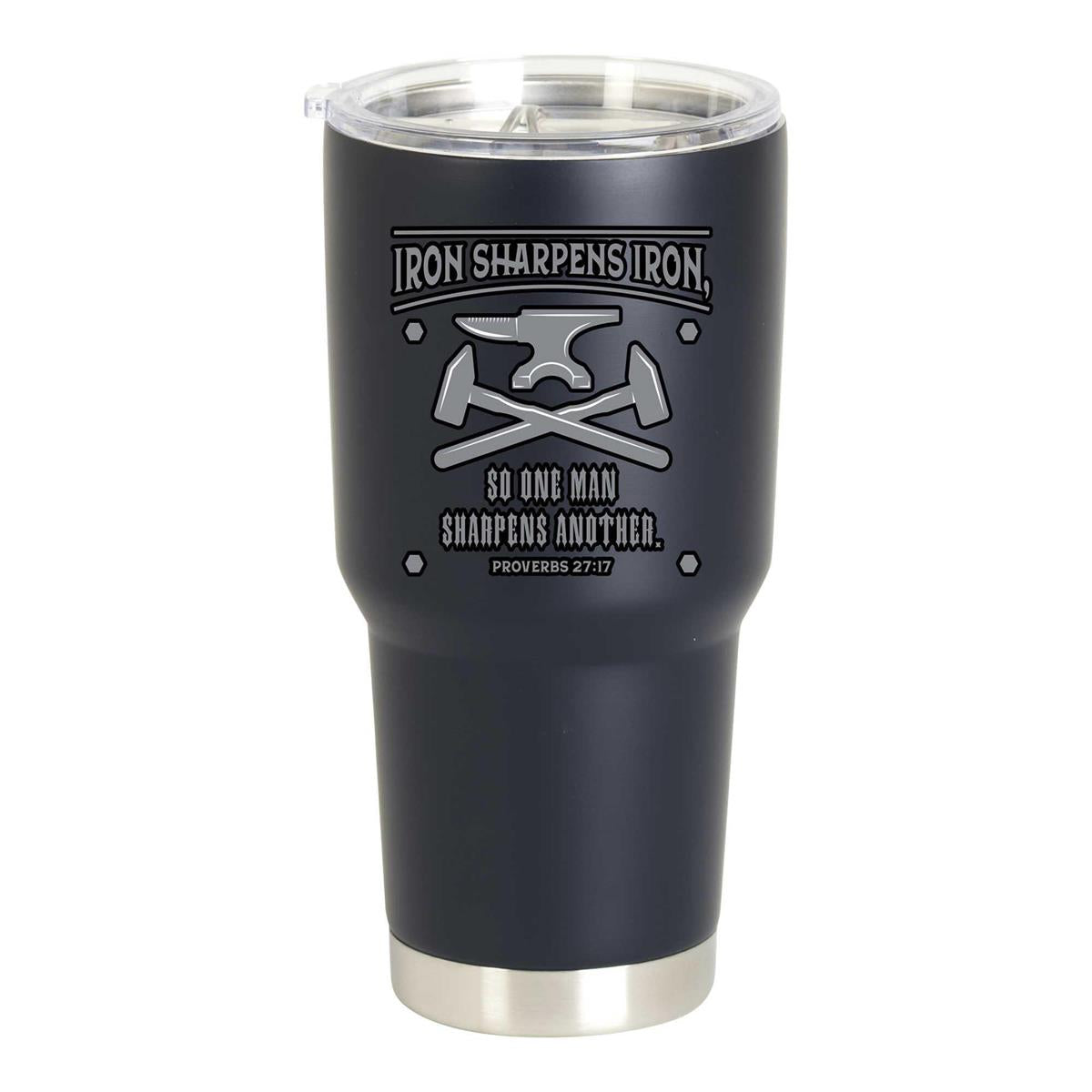 Tumbler Iron Sharpens Iron Black 30oz by Dicksons