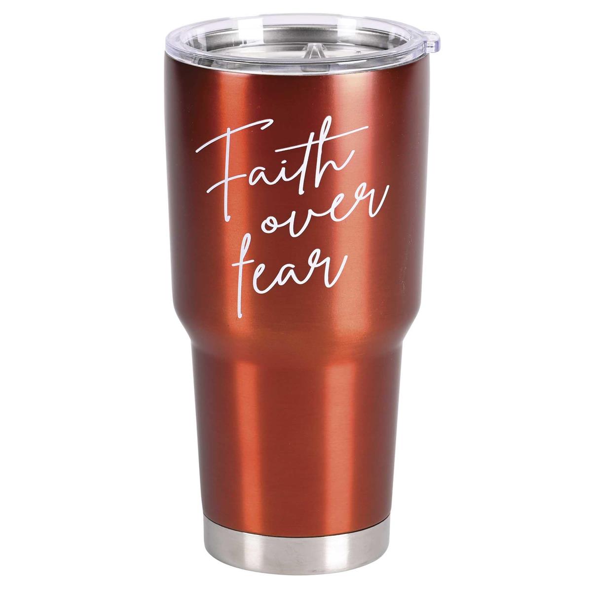 Tumbler Red Faith Over Fear 30 oz by Dicksons