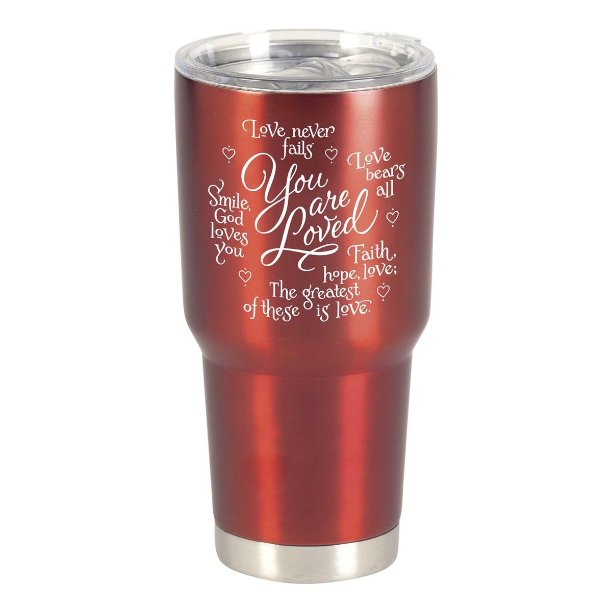 Tumbler You Are Loved Red 30 Oz by Dicksons