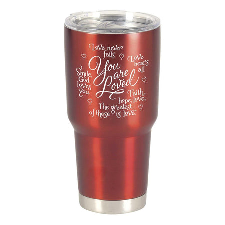Tumbler You Are Loved Red 30 Oz by Dicksons, product view 2