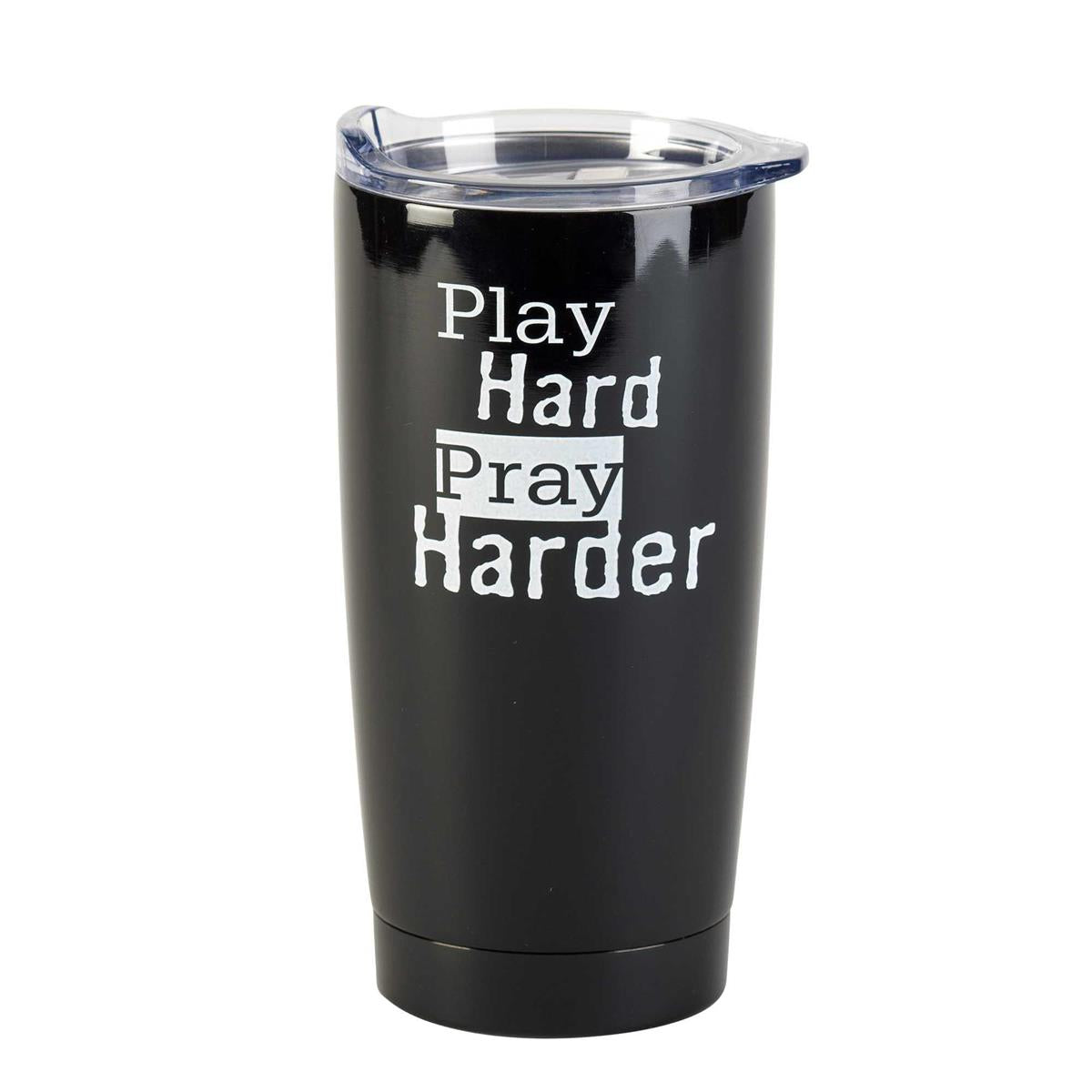 Football Play Hard Pray Tumbler 20OZ by Dicksons, product view 2