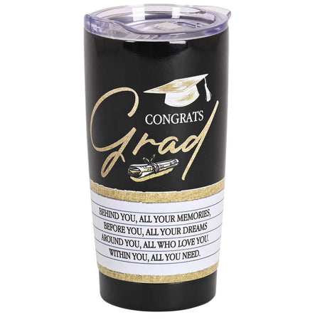 Tumbler Congrats Grad Black 20oz by Dicksons