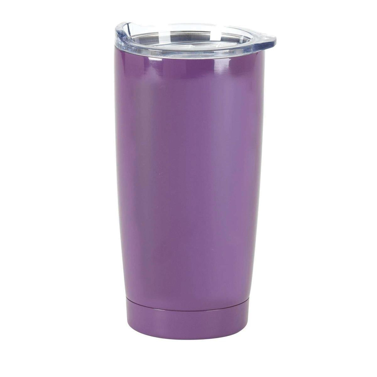 Faith Definition Plum Purple 20 ounce Stainless Steel Travel Tumbler Mug by Dicksons, product view 2