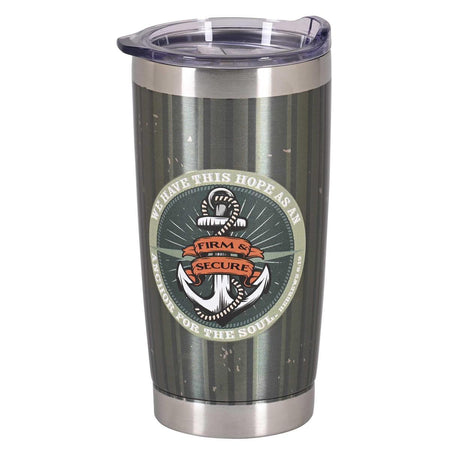 Inspirational Christian Travel Tumbler Cup 20 Ounce Stainless Steel Anchor We by Dicksons, product view 2