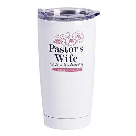 Tumbler Pastors Wife White 20 Oz by Dicksons
