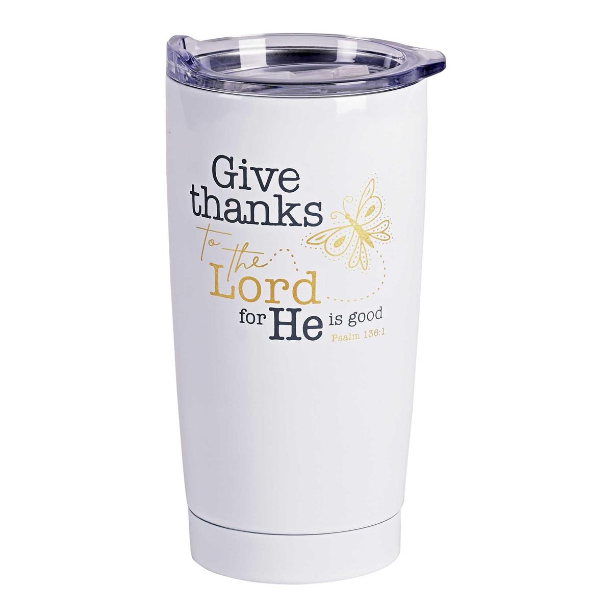 Tumbler Give Thanks To The Lord 20 Oz (SSTUMW-171) by Dicksons