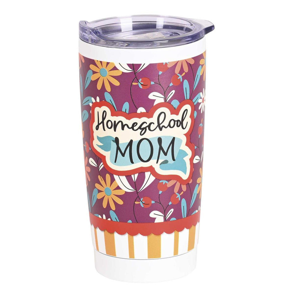 Tumbler Homeschool Mom White by Dicksons