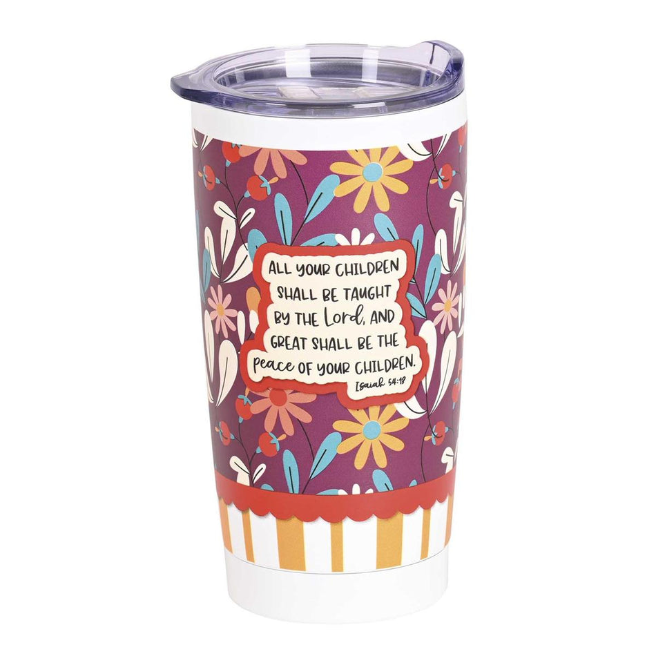 Tumbler Homeschool Mom White by Dicksons, product view 2