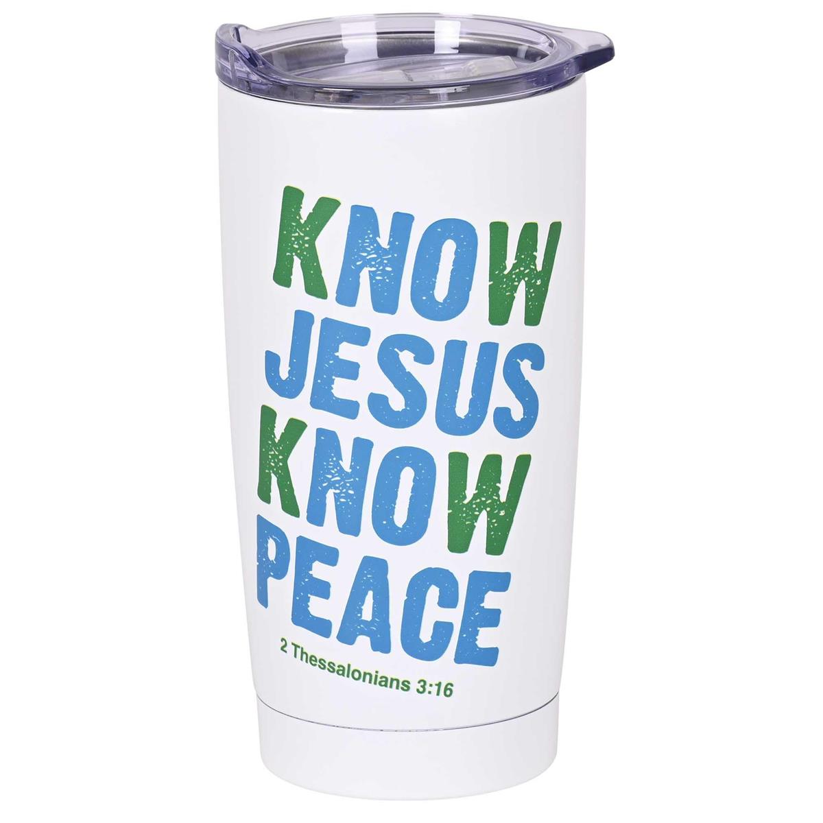 Tumbler Know Jesus Know Peace 20 Oz by Dicksons