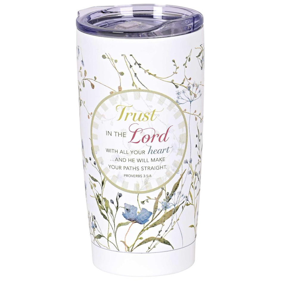 Tumbler Floral Trust In The Lord 20oz by Dicksons