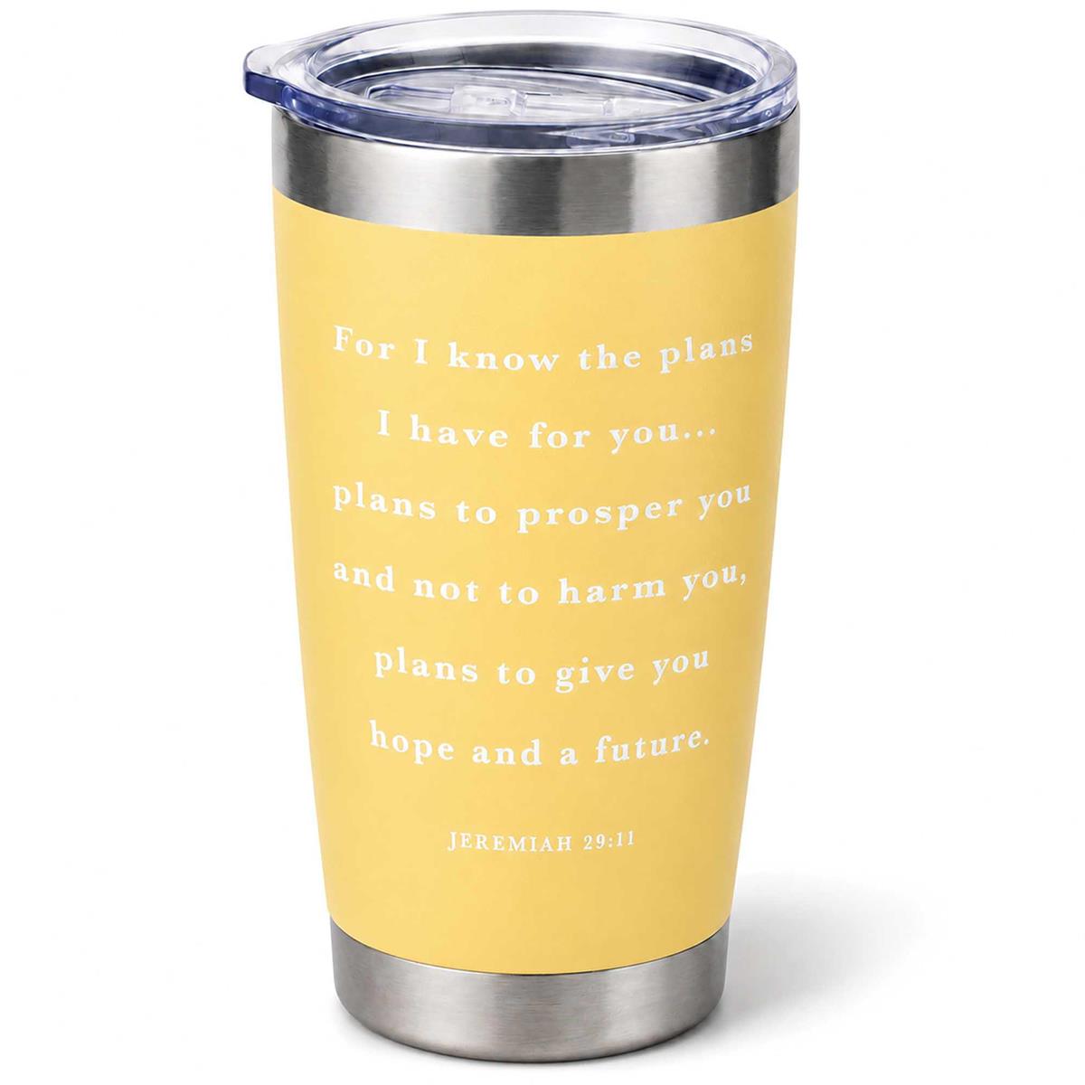 Tumbler Live Laugh Love Jer. 29:11 20 oz by Dicksons, product view 2