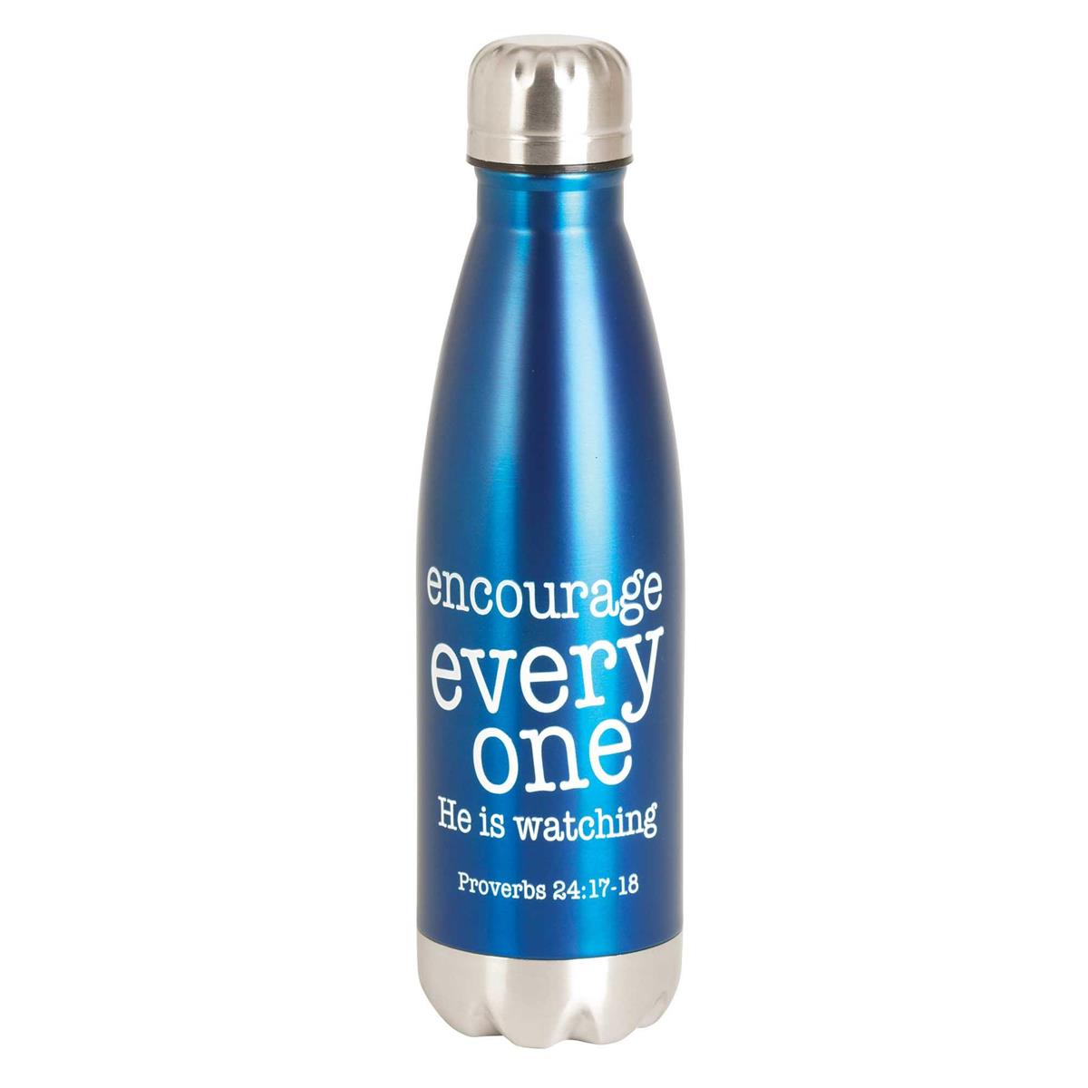 Encourage Everyone Cobalt Blue 17 ounce Stainless Steel Screw Top Lid Sports by Dicksons