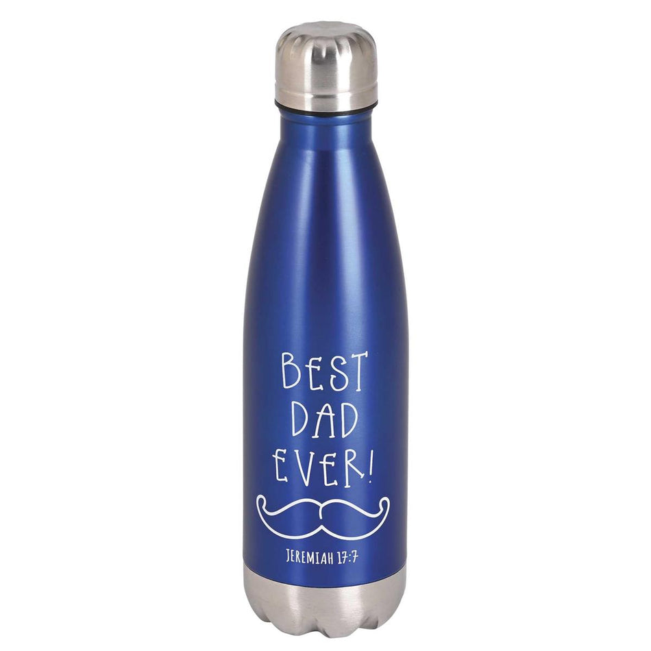 Water Bottle Best Dad Ever Blue 17 Oz by Dicksons