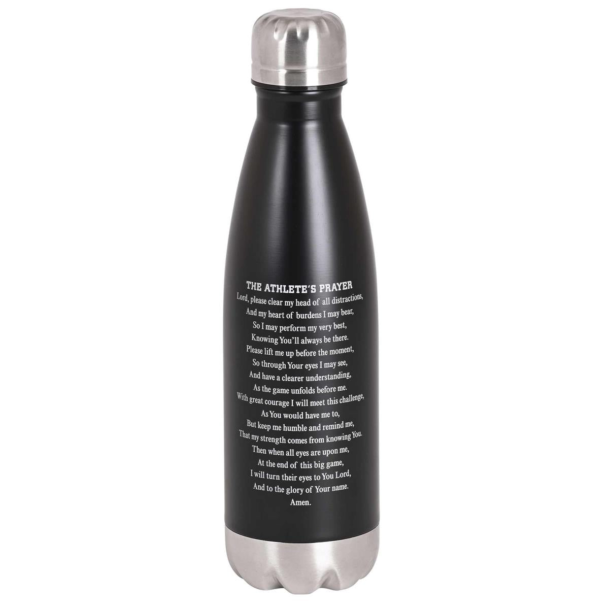Water Bottle Jesus Name I Play Black by Dicksons, product view 2
