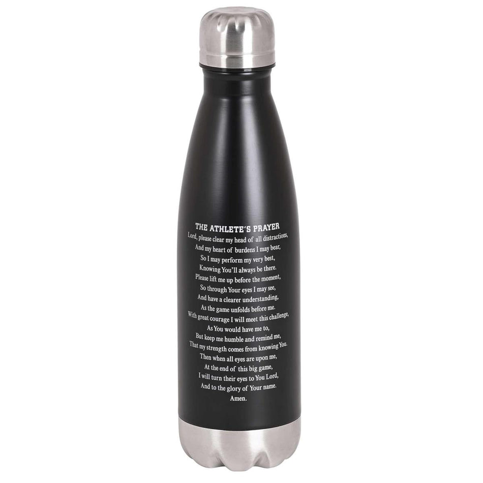 Water Bottle Jesus Name I Play Black by Dicksons, product view 2