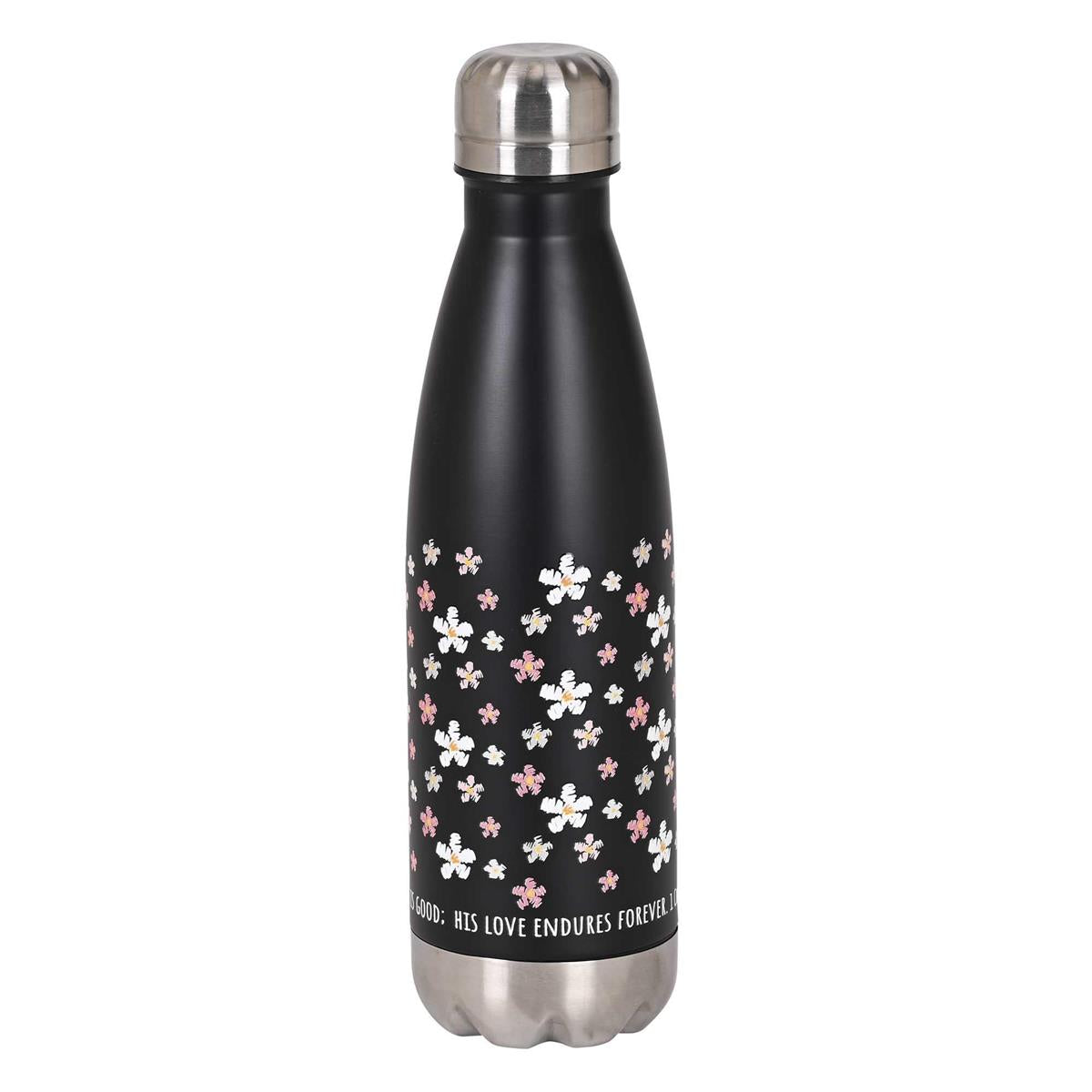 Water Bottle Floral Give Thanks 17 Oz by Dicksons, product view 2