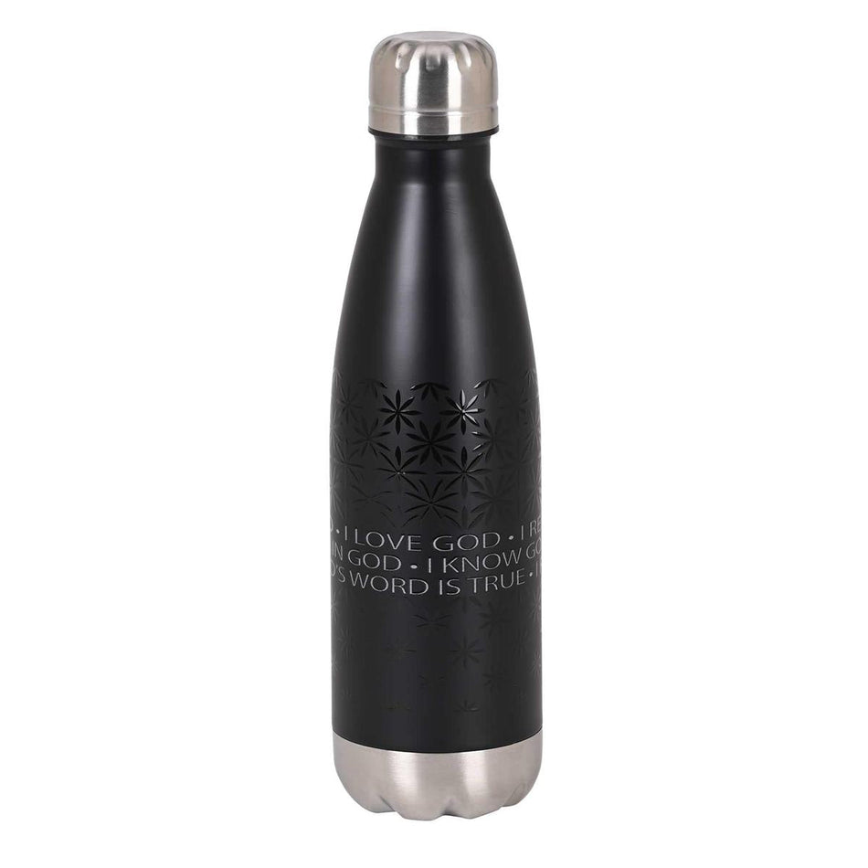 Inspirational Christian Travel Sport Water Bottle, Hot or Iced Beverage (SSWBBLK-26) by Dicksons