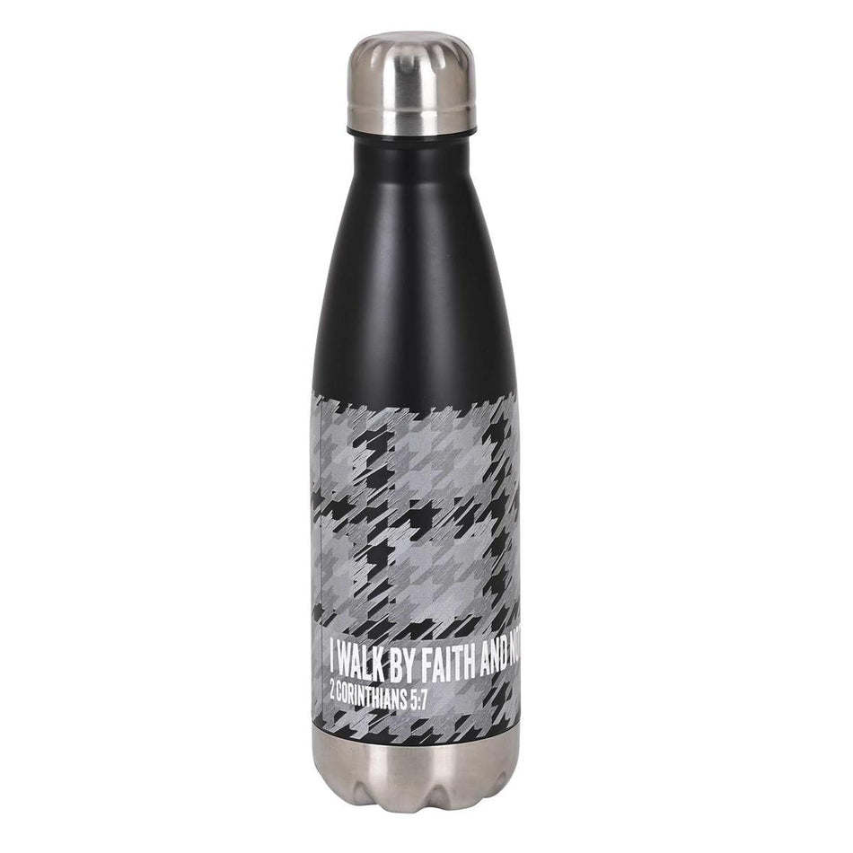 Inspirational Christian Travel Sport Water Bottle, Hot or Iced Beverage (SSWBBLK-27) by Dicksons