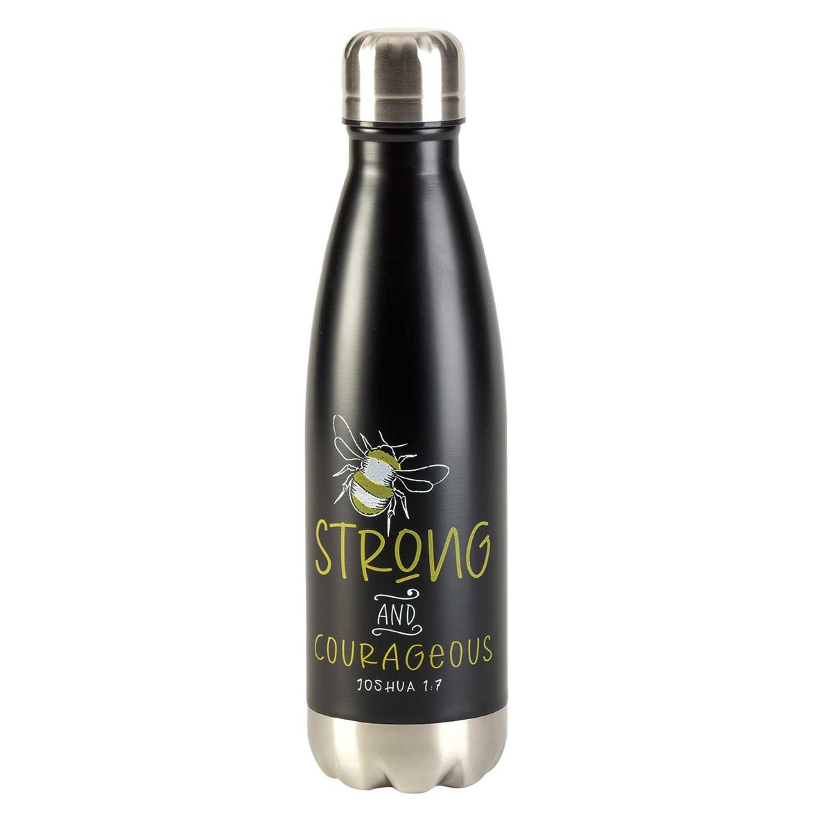 Water Bottle Be Strong And Courageous by Dicksons