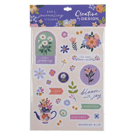 Bloom Wildly Bible Journaling Stickers by Christian Art Gifts