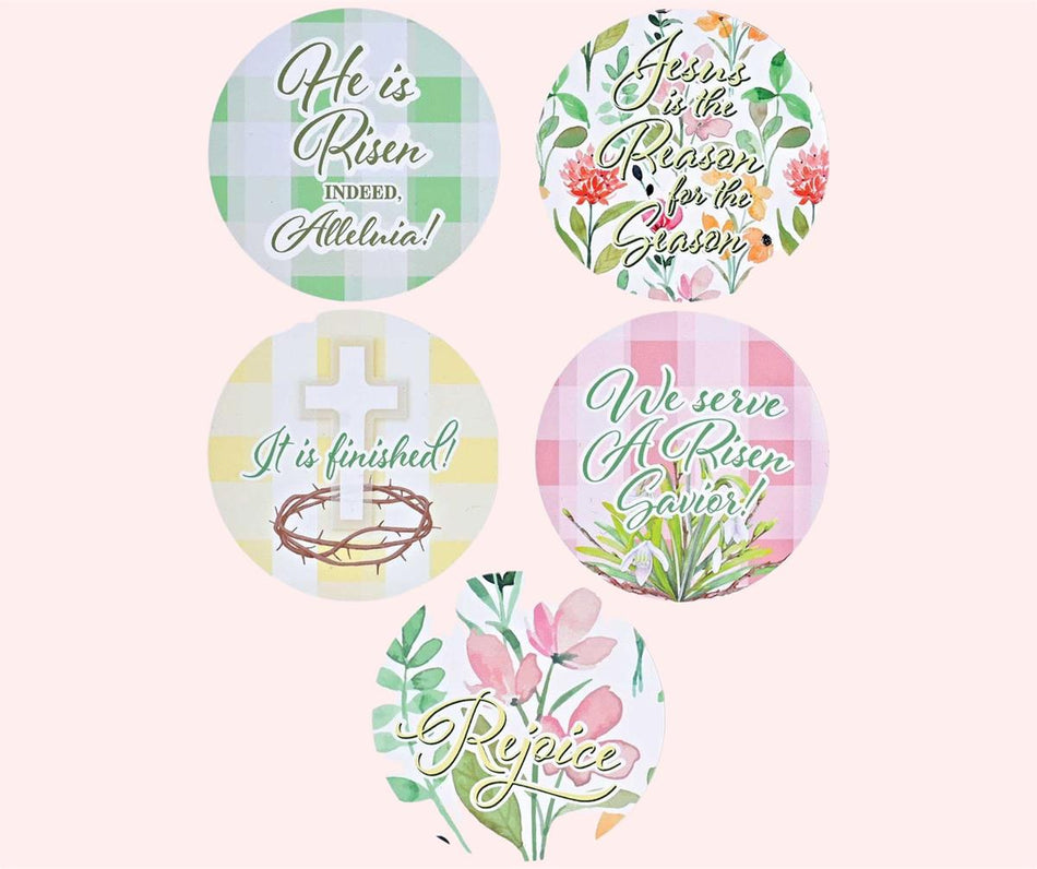 Sticker Multi Color Pastels He Is Risen by Dicksons, product view 2