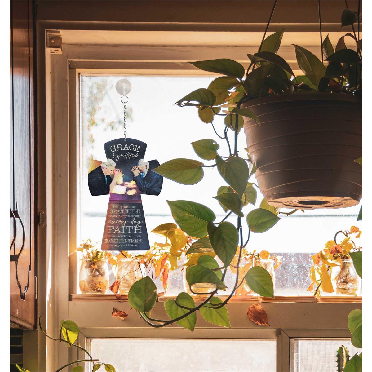 Suncatcher Grace Gratitude Praying by Dicksons, product view 2
