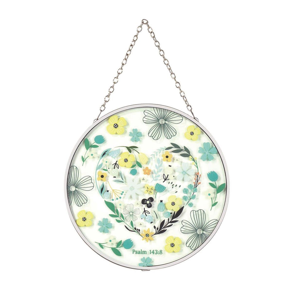 Suncatcher Floral Psalm 143:8 by Dicksons