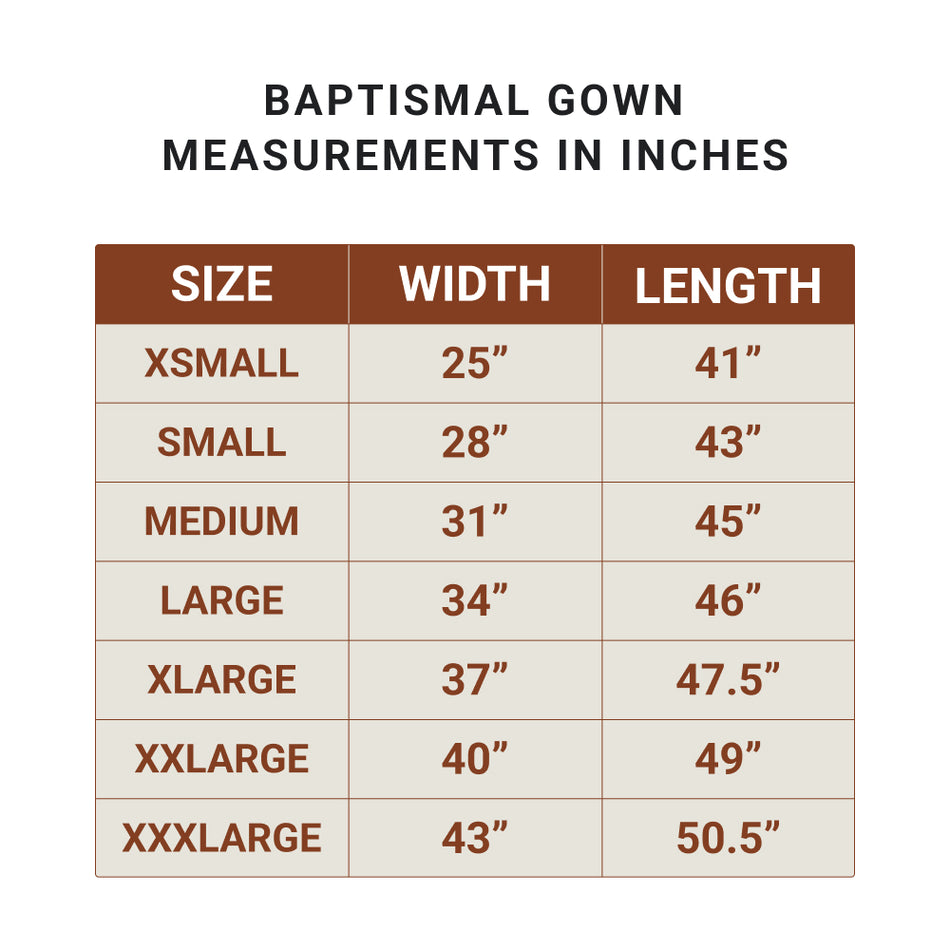 Baptismal Garment/Robe – Navy – Zip – 2XL