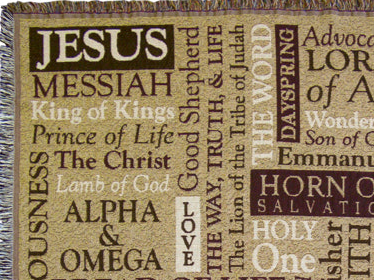 Tapestry Throw – Names Of Jesus