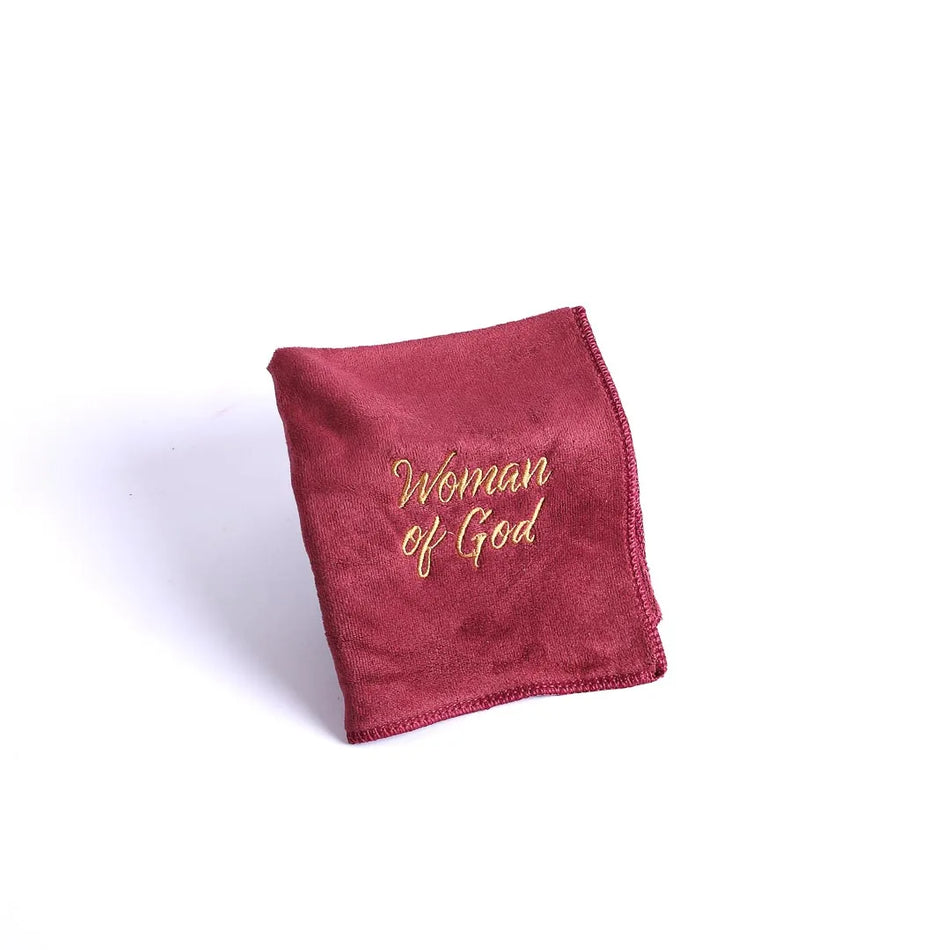 Pastor Towel – Woman Of God – Burgundy – Microfiber