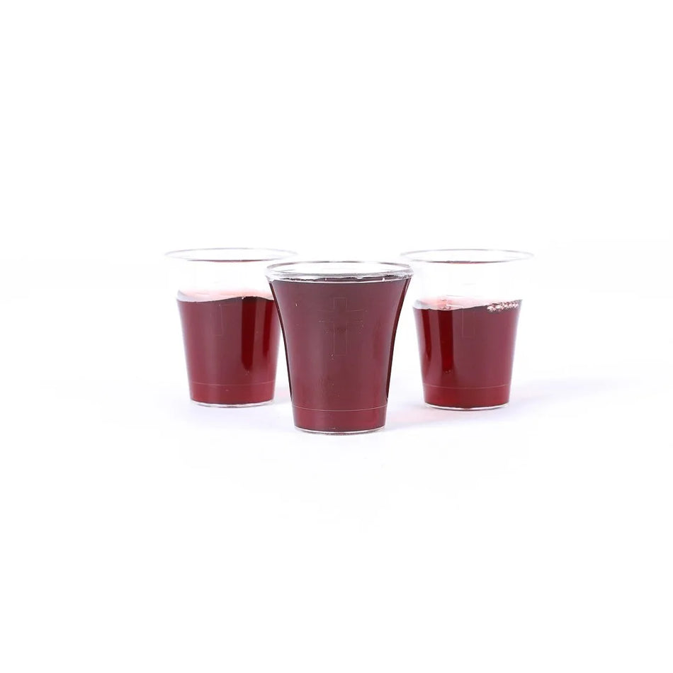 Communion Cups with Etched Cross Full Size 1 3/8In 1000 Count – Single Box and Case