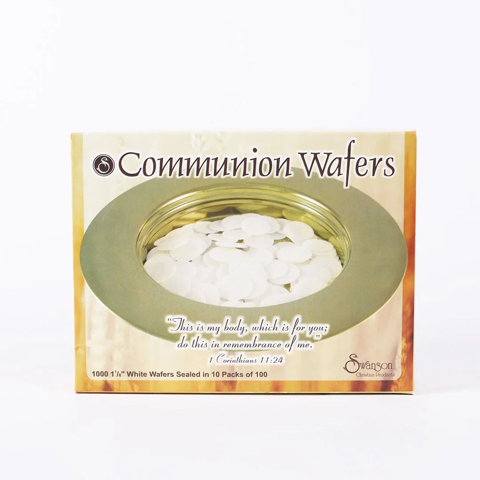 Communion Bread – 1" Round Wafers – 1000 Count – Freshly Packaged, Made in the USA