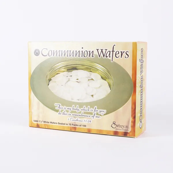 Communion Bread – 1" Round Wafers – 1000 Count – Freshly Packaged, Made in the USA